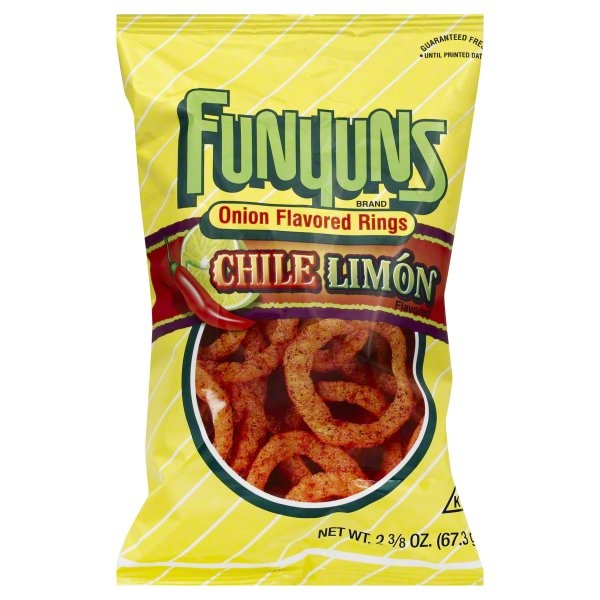 slide 1 of 7, Funyuns Onion Flavored Rings 2.375 oz, 2.38 oz