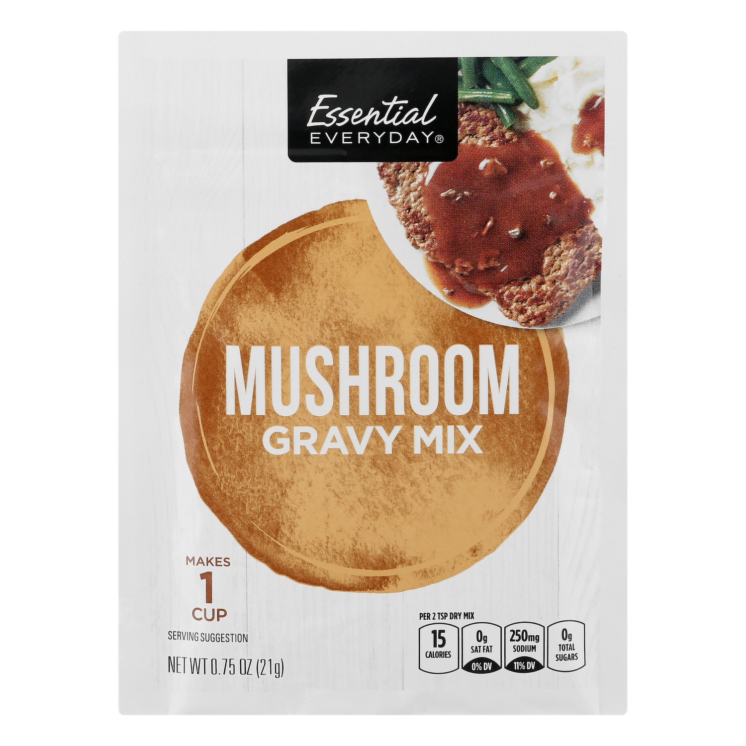 slide 1 of 1, Essential Everyday Mushroom Gravy Mix, 0.75 oz