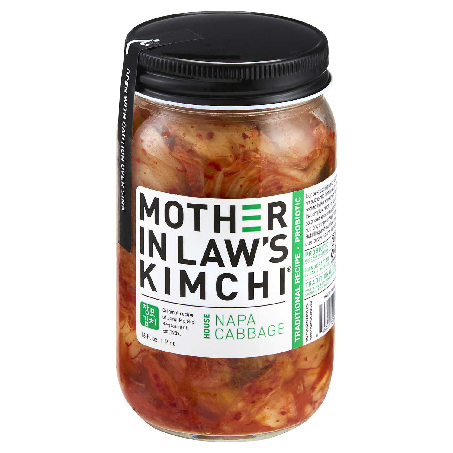 slide 1 of 1, Mother in Law's House Napa Cabbage Kimchi, 16 oz, 16 oz