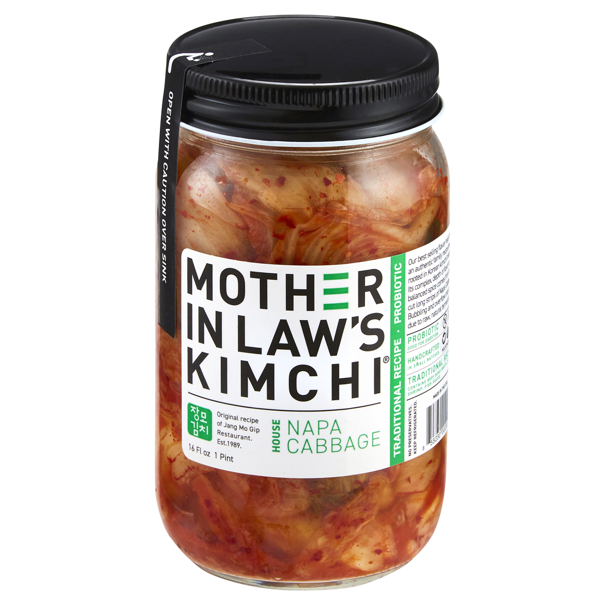 slide 1 of 1, Mother in Law's Mother In Law's House Napa Cabbage Kimchi, 16 oz, 16 oz