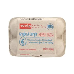 Weis Quality Grade A Large 6 Count Eggs