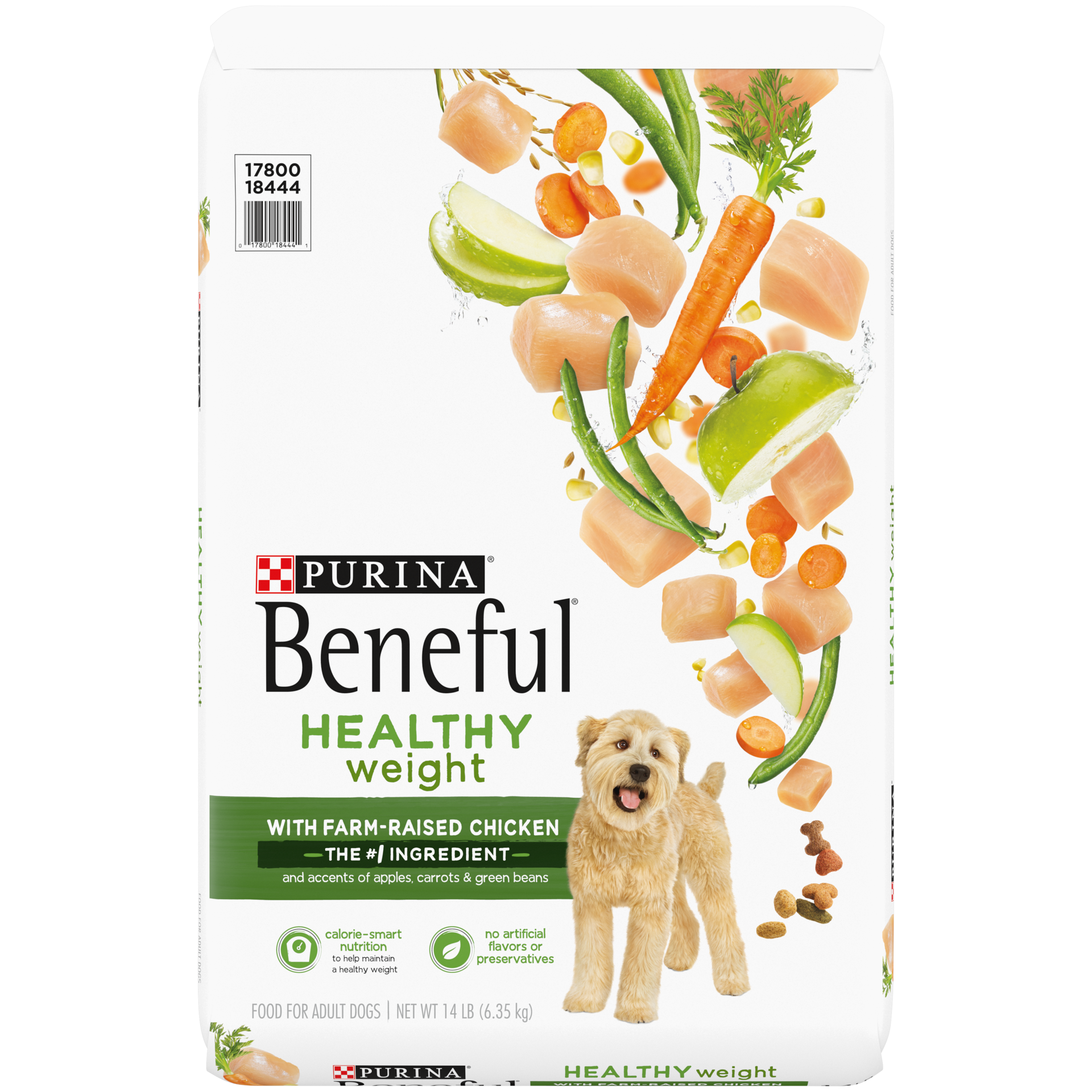 slide 1 of 6, Beneful Purina Beneful Healthy Weight with Real Chicken Adult Dry Dog Food - 14lbs, 14 lb