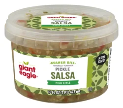 Giant Eagle Dill Pickle Salsa, Kosher, Pico Style