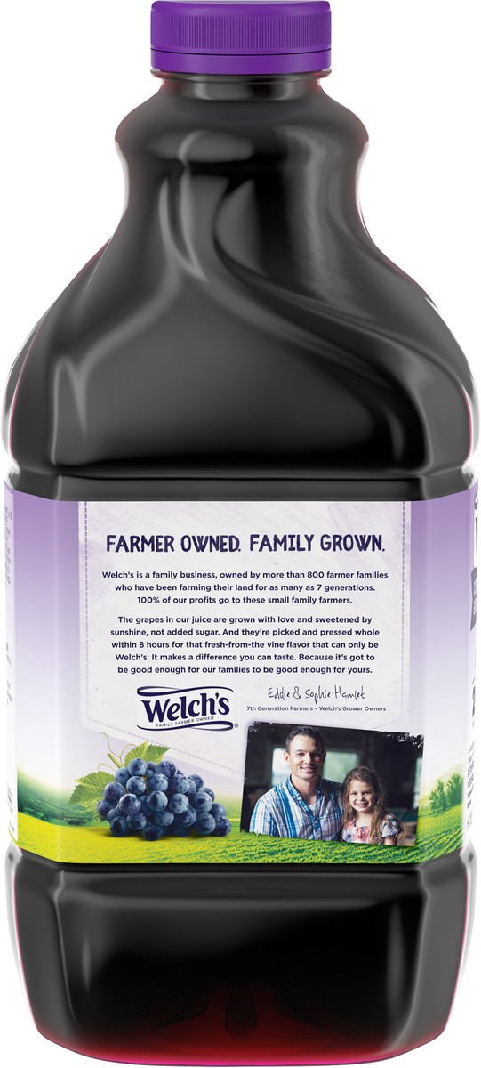 slide 5 of 5, Welch's 100% Grape Juice with Fiber, Concord Grape, 64 fl oz Bottle, 64 fl oz