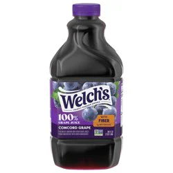 Welch's 100% Grape Juice with Fiber, Concord Grape, 64 fl oz Bottle