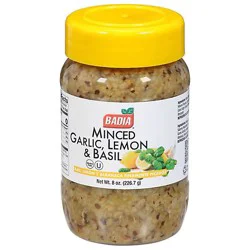 Badia Spice Garlic Minced Lemon Basil - 8 Oz.