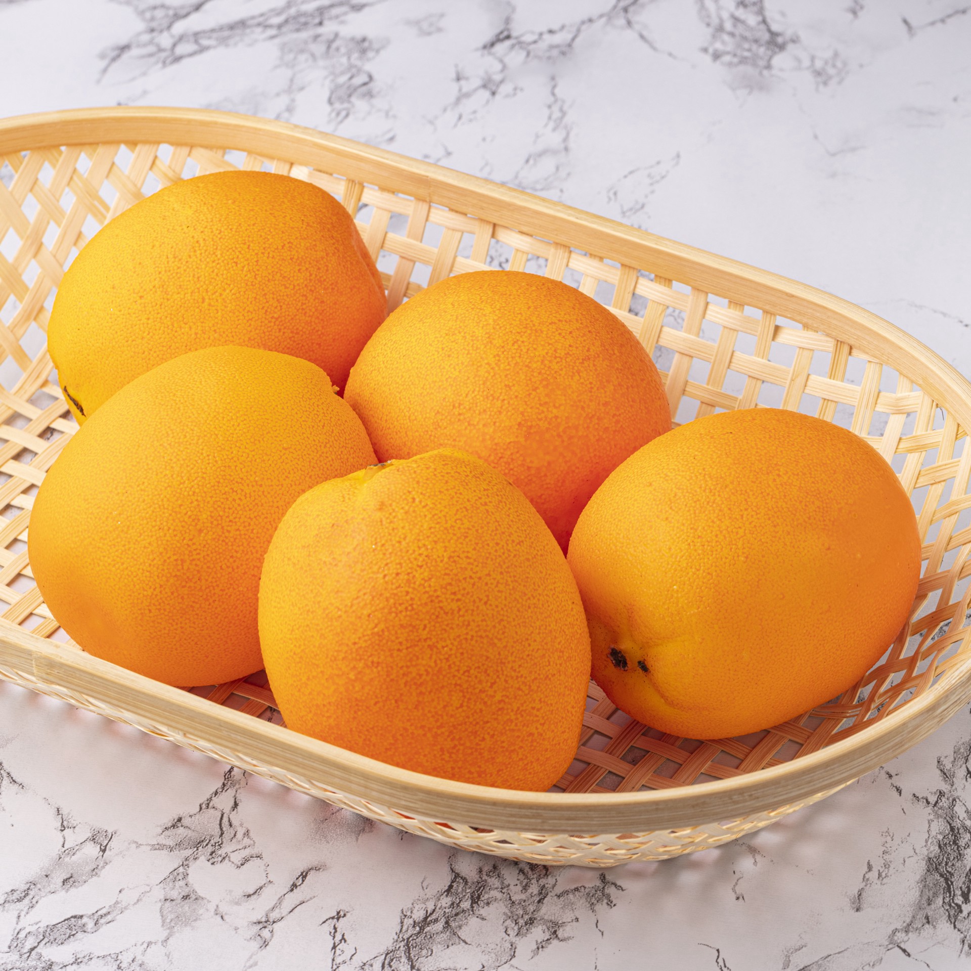 slide 2 of 2, Faux Fruit Bag Of Large Oranges By Ashland, 5 faux oranges