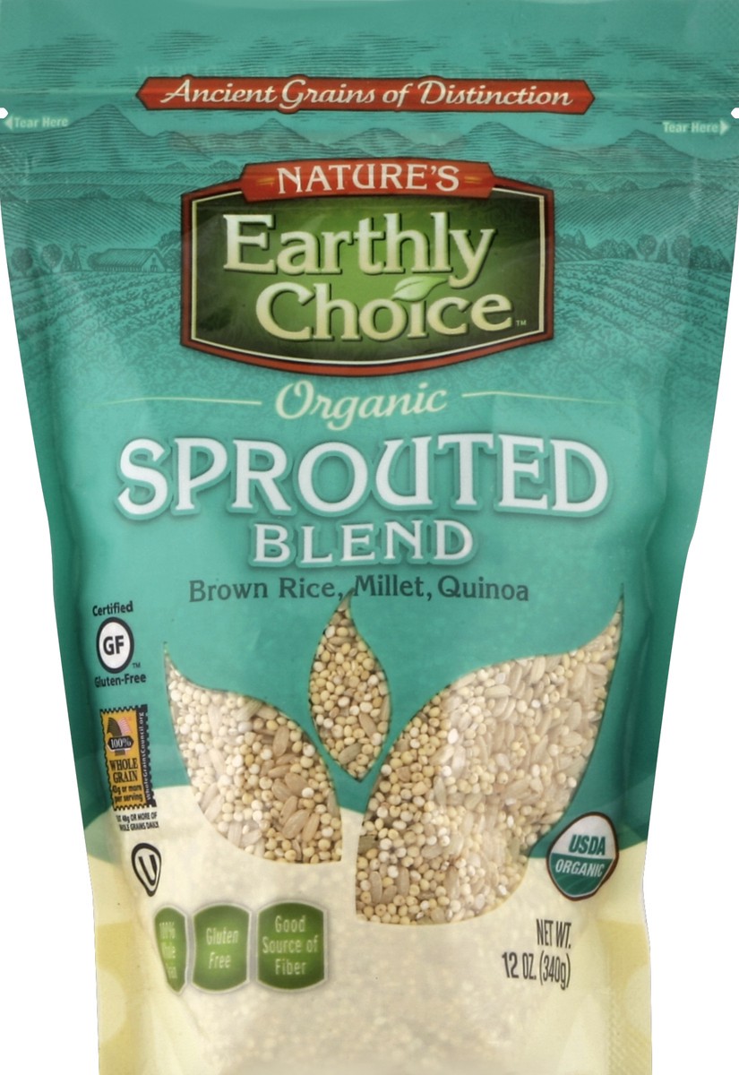 slide 2 of 2, Nature's Earthly Choice Organic Sprouted Blend, 12 oz