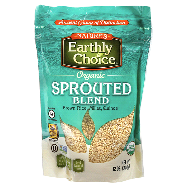 slide 1 of 2, Nature's Earthly Choice Organic Sprouted Blend, 12 oz