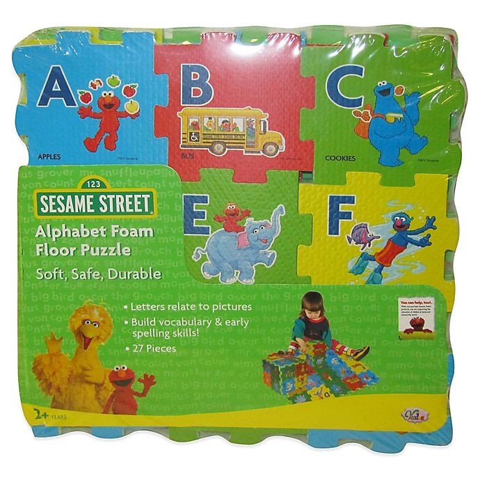 slide 1 of 2, Verdes Sesame Street Alphabet Foam Floor Puzzle, 27 ct