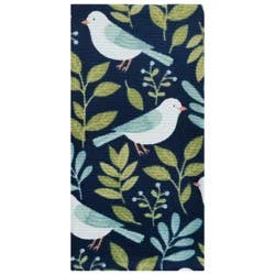 Room & Retreat Birds & Foliage Textured Fiber Reactive Kitchen Towel, 18 In X 28 In
