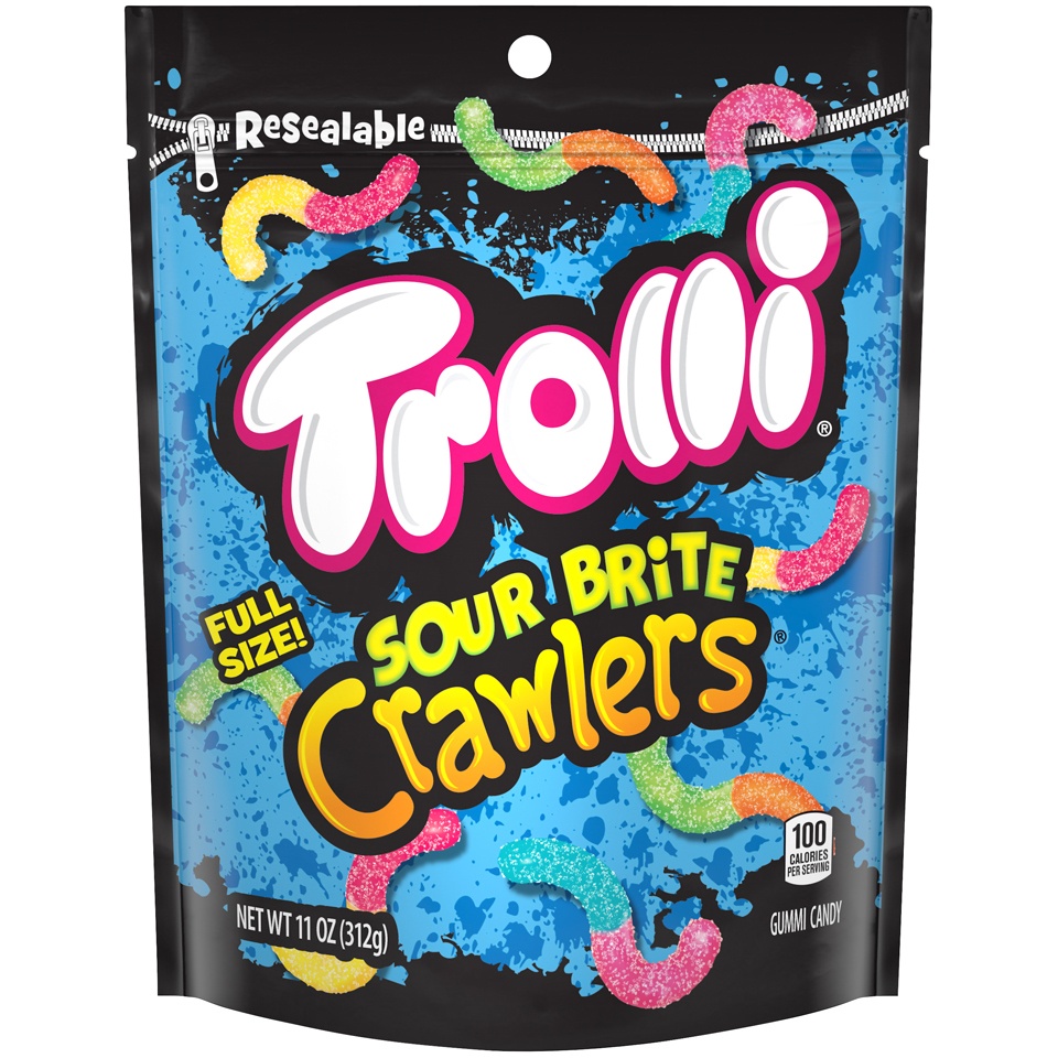 slide 1 of 1, Trolli Sour Brite Crawlers, 11 oz