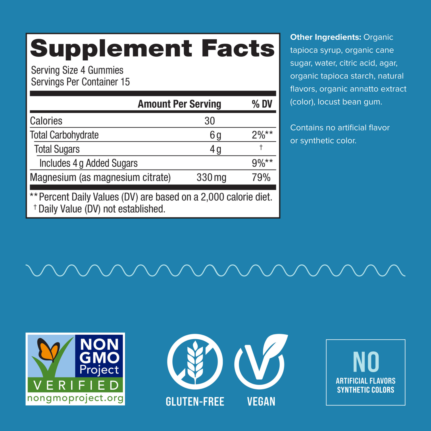 slide 2 of 5, Natural Vitality Calm Nature's Vitality CALM Orange Magnesium Citrate Gummies 60 Ct, 60 ct