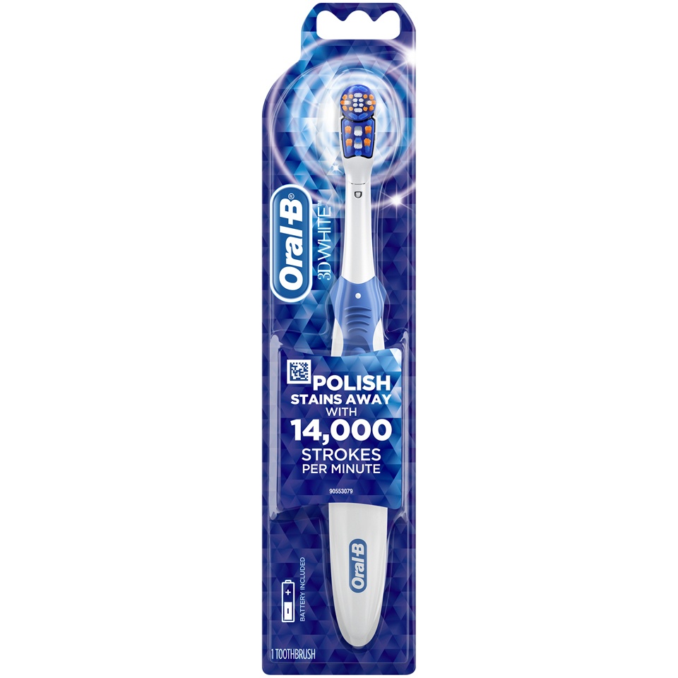 slide 2 of 2, Oral-B 3D White Power Toothbrush 1 ea, 1 ct