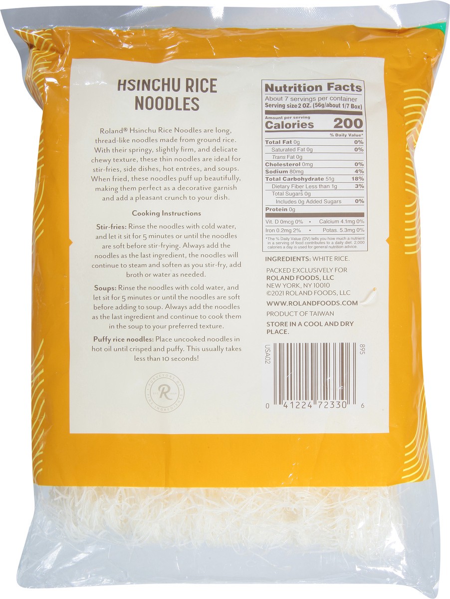 slide 5 of 9, Roland Hsinchu Rice Noodles, 14 oz