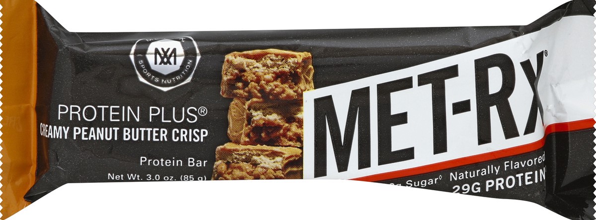 slide 5 of 5, MET-Rx Protein Bar, Creamy Peanut Butter Crisp, 3 oz