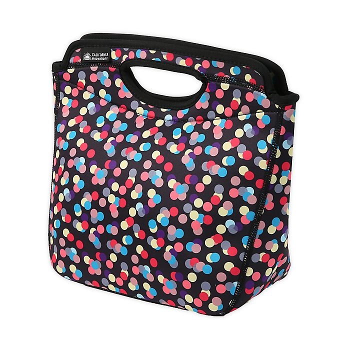 slide 1 of 2, California Innovations Calista Neoprene Lunch Tote - Confetti, 1 ct