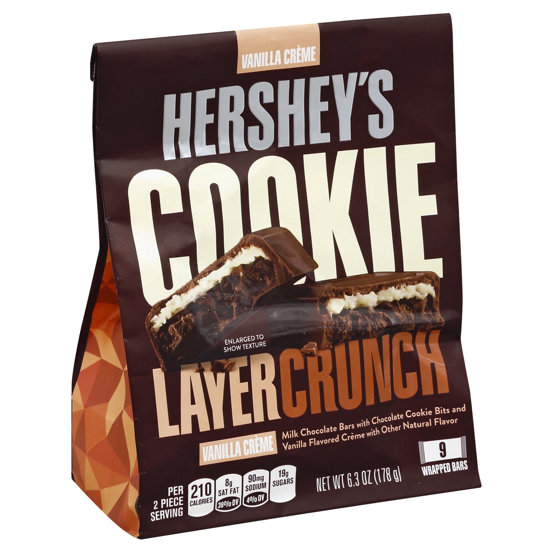 slide 1 of 3, Hershey's Vanilla Creme Cookie Layer Crunch Chocolate Bars, 6.3 oz