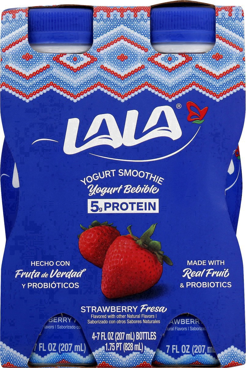 slide 15 of 38, LALA Strawberry Yogurt Smoothie 4 pk., 4 ct