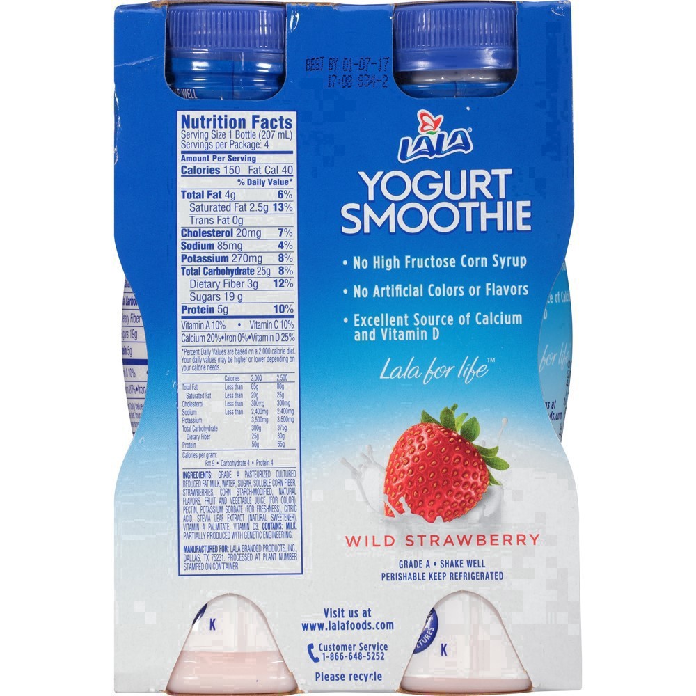 slide 27 of 38, LALA Strawberry Yogurt Smoothie 4 pk., 4 ct