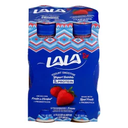 LALA Wild Strawberry Probiotic Yogurt Smoothies