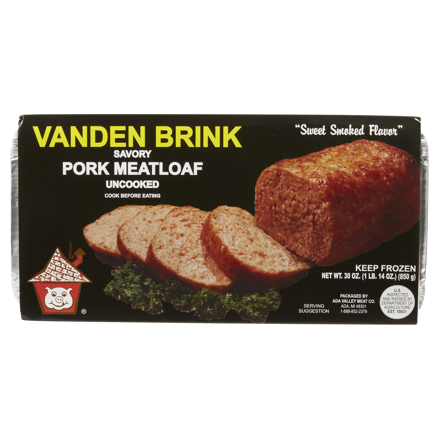 slide 1 of 2, Vanden Brink Savory Pork Meatloaf, 30 oz