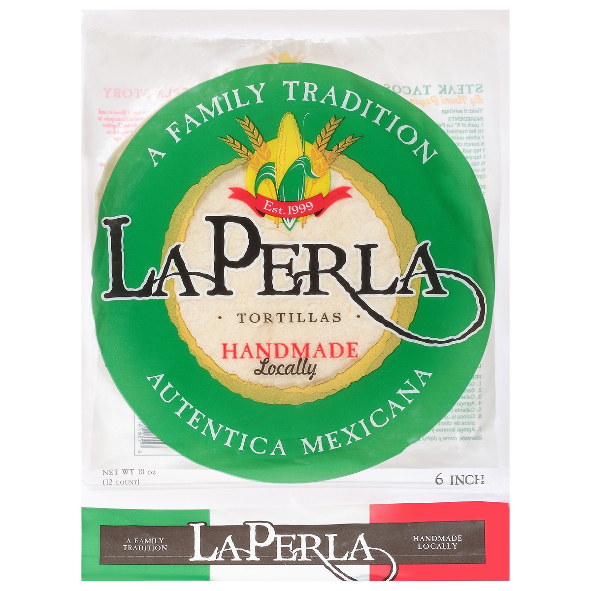 slide 3 of 11, La Perla Taco 6"Flour Tortillas, 10 oz