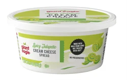 Giant Eagle Cream Cheese, Spicy Jalapeno