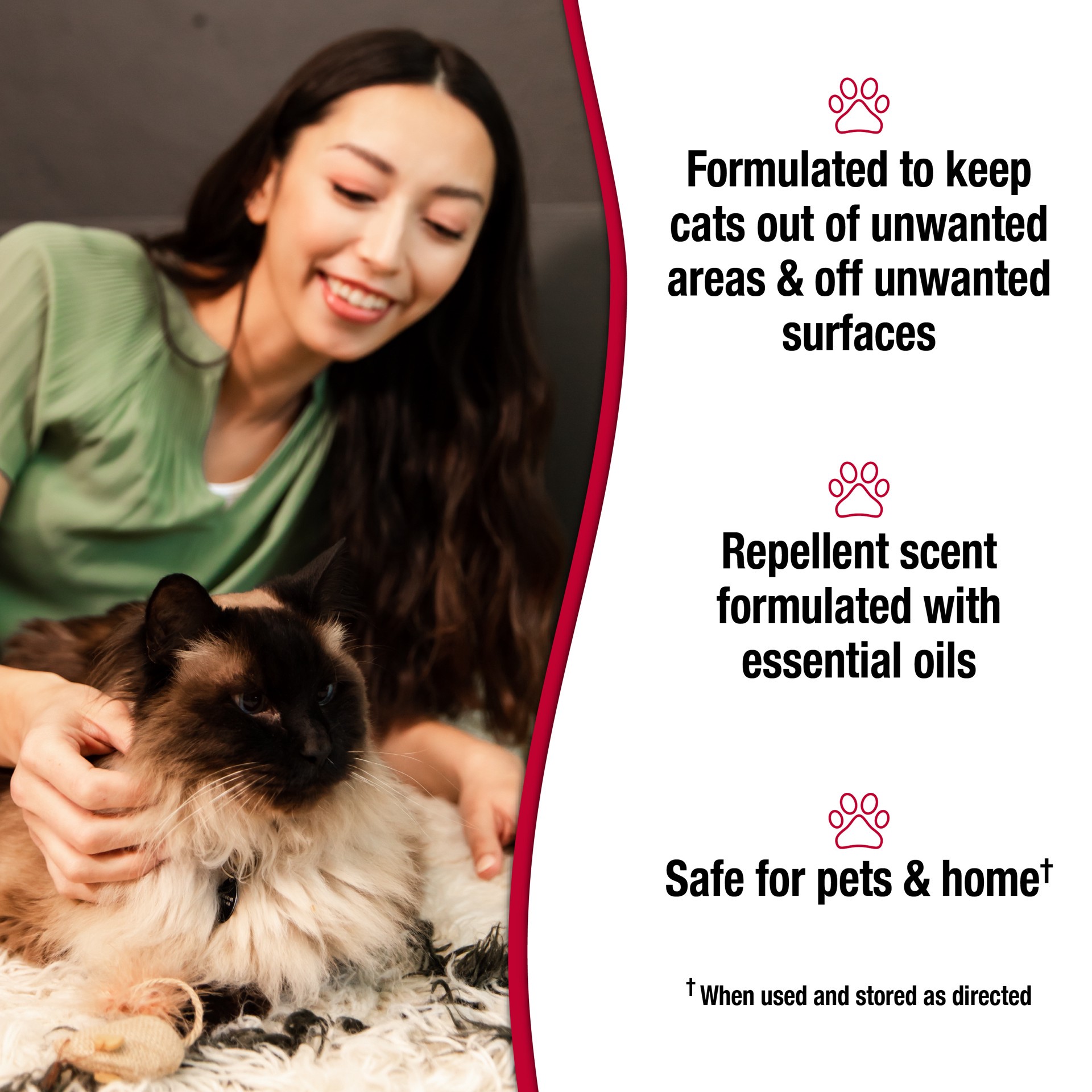 slide 3 of 10, Nature's Miracle Advanced Platinum Cat Pet Block Repellent Spray, 16 Ounces, Indoor Training Aid for Cats, 0.63 lb