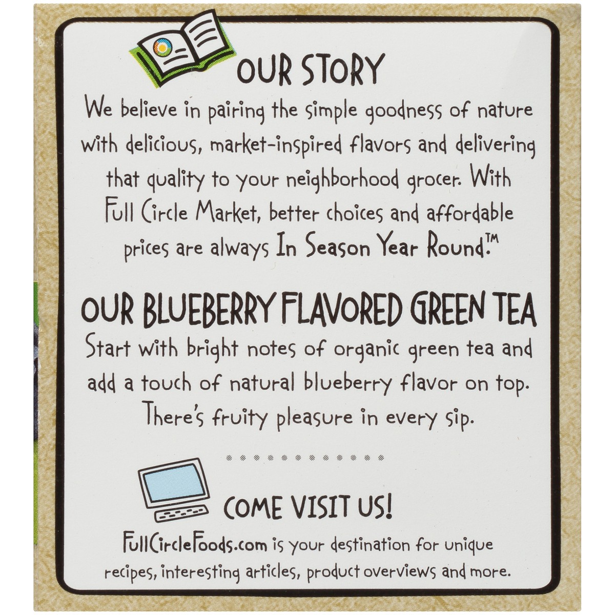 slide 2 of 9, Full Circle Market Blueberry Green Tea - 1.41 oz, 1.41 oz