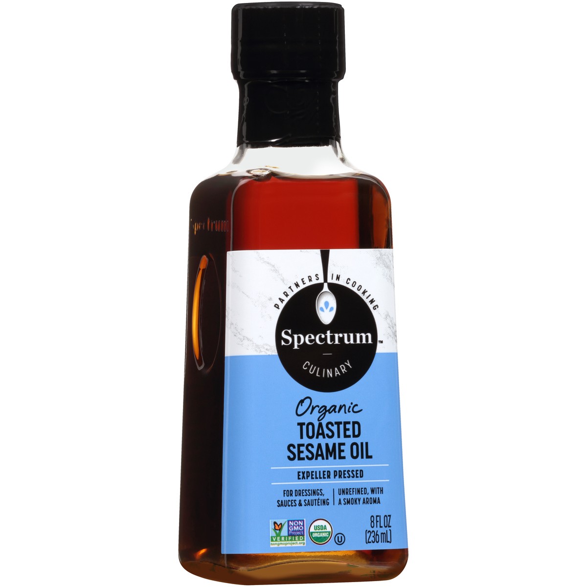 slide 2 of 9, Spectrum Culinary Organic Toasted Sesame Oil 8 fl. oz. Bottle, 8 fl oz