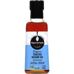 Spectrum Culinary Organic Toasted Sesame Oil 8 fl. oz. Bottle