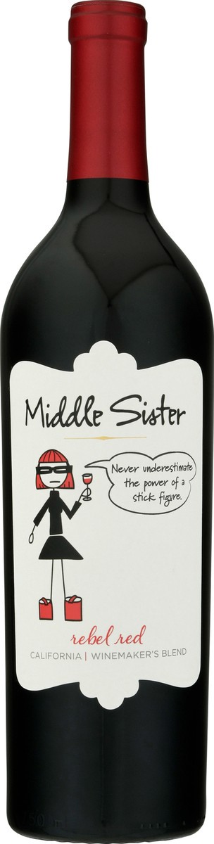 slide 8 of 10, Middle Sister Wines California Rebel Red 750 ml, 750 ml