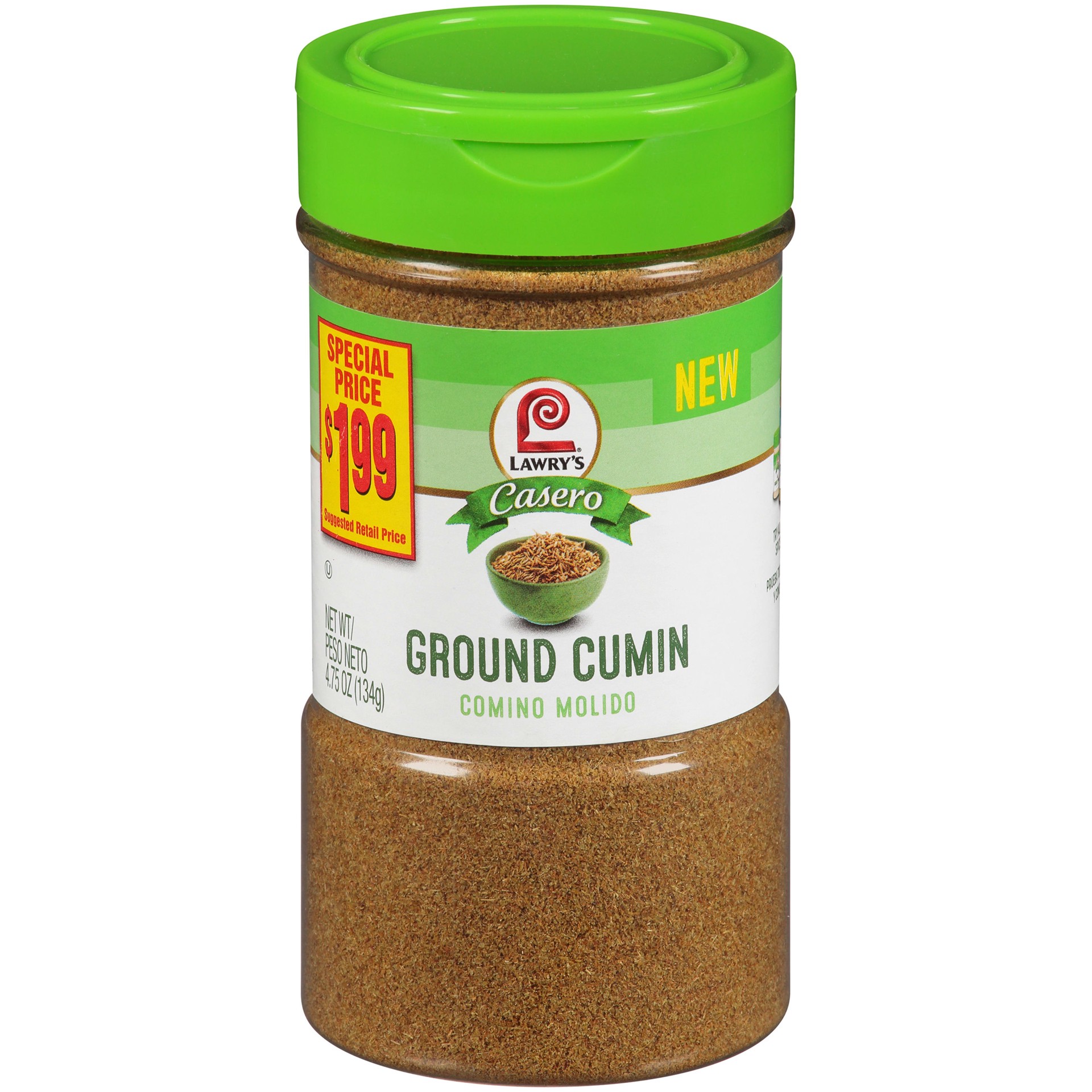 slide 1 of 3, Lawry's Casero Ground Cumin, 4.75 oz, 4.75 oz