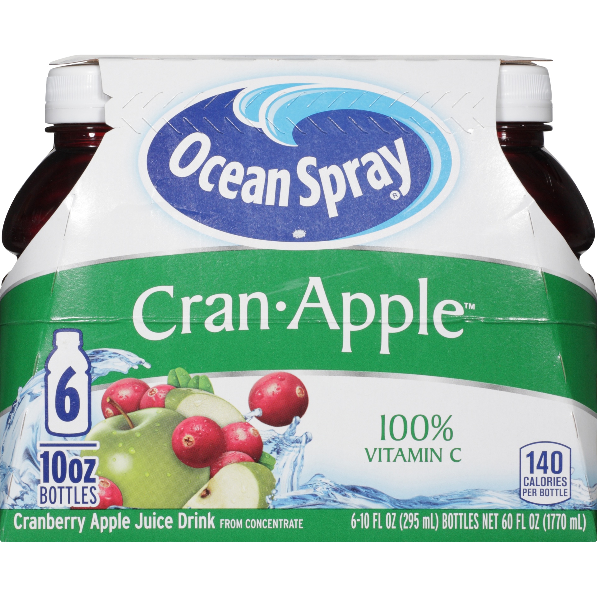 slide 6 of 8, Ocean Spray Cran-Apple Juice, 6 ct; 10 fl oz
