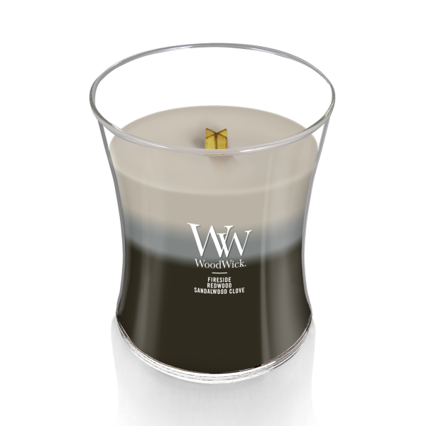 slide 9 of 9, Woodwick Candle Medium Jar Trilogy Warm Woods, 10.5 oz