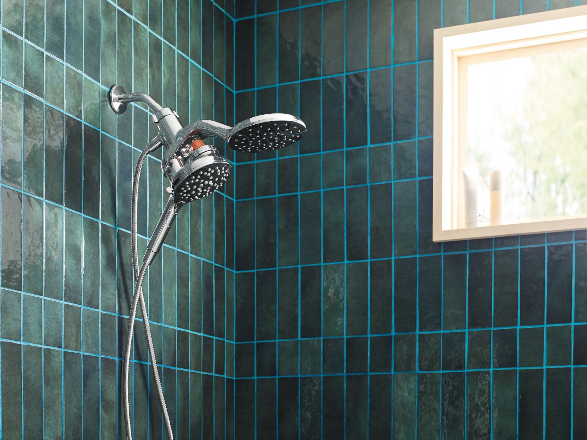 slide 4 of 10, Moen Aromatherapy Combination Showerhead - Chrome, 1 ct