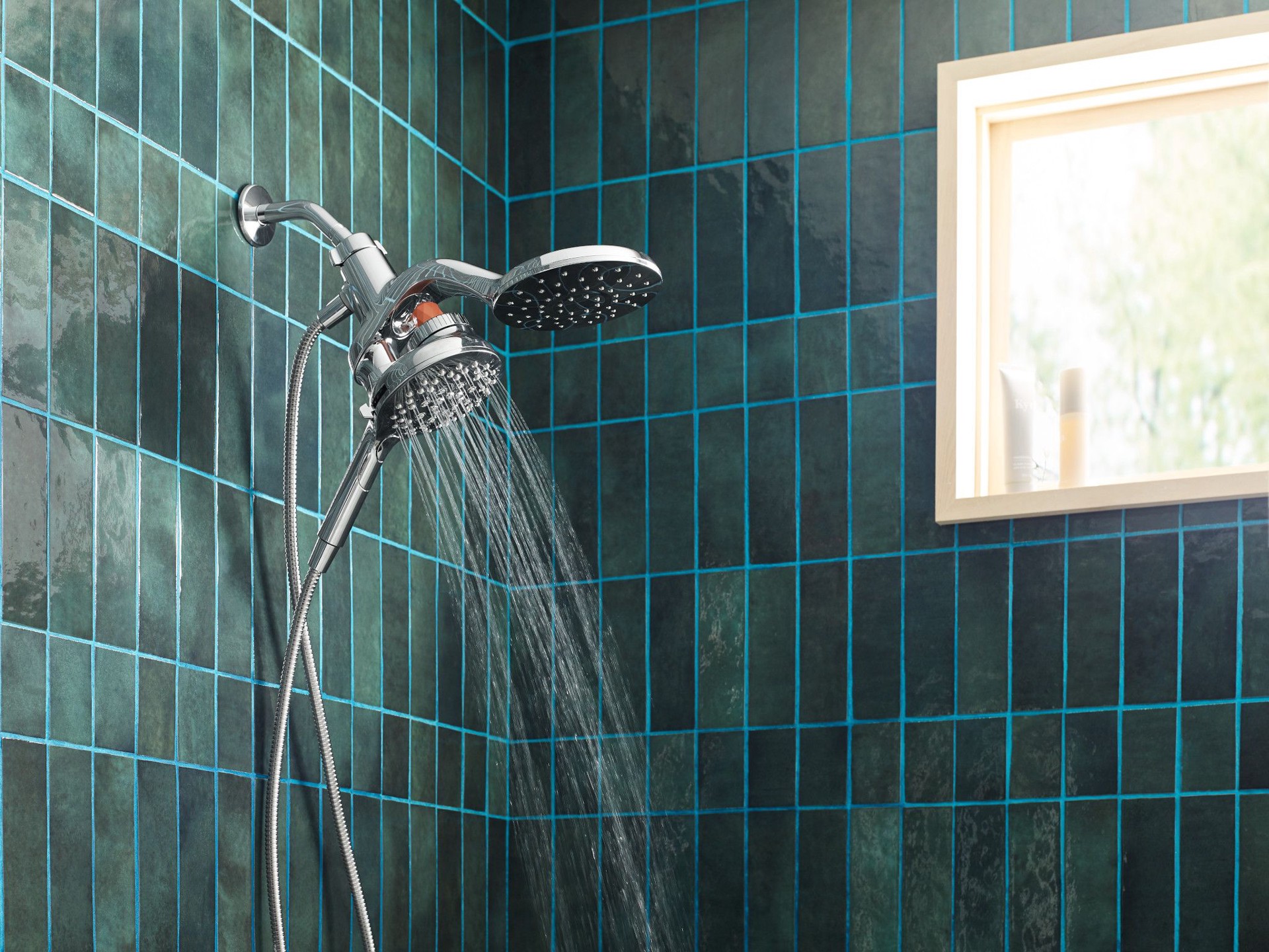 slide 8 of 10, Moen Aromatherapy Combination Showerhead - Chrome, 1 ct