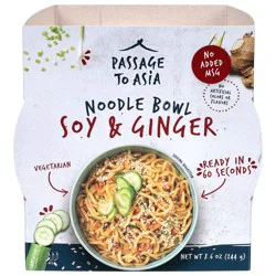 Passage to Asia Soy & Ginger Noodle Bowl 8.6 oz