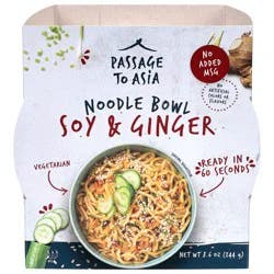 Passage to Asia Soy & Ginger Noodle Bowl 8.6 oz
