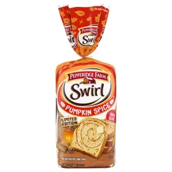 Pepperidge Farm Swirl Pumpkin Spice Bread Thick Slice Limited Edition