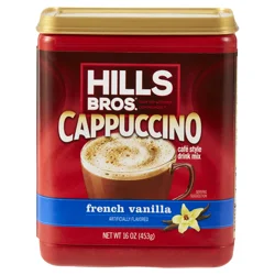 Hills Bros. Cappuccino Cafe Style French Vanilla Drink Mix - 16 oz