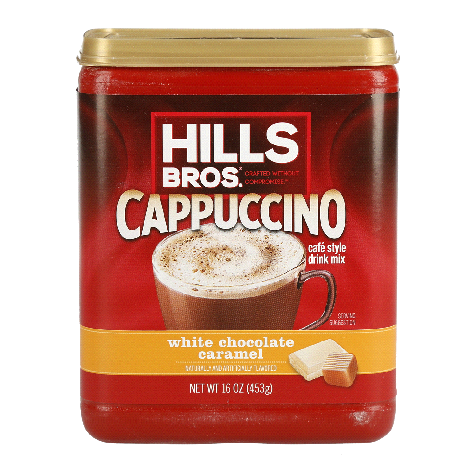 slide 1 of 2, Hills Bros. Cappuccino White Chocolate Caramel Drink Mix - 16 oz, 16 oz