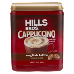 Hills Bros. Instant Cappuccino Mix English Toffee - 16 oz