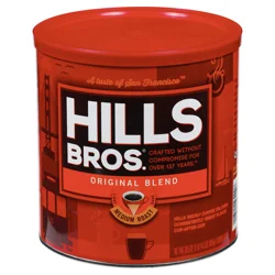 Hills Bros. Original Blend Medium Roast Ground Coffee 30.5 oz. Can
