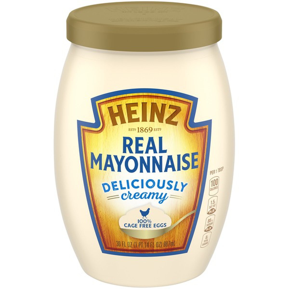 slide 1 of 1, Heinz Real Mayonnaise, 30 fl oz