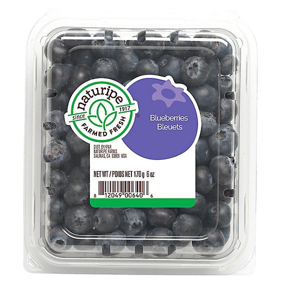 slide 1 of 1, Blueberries Prepacked - 6 Oz, 6 oz