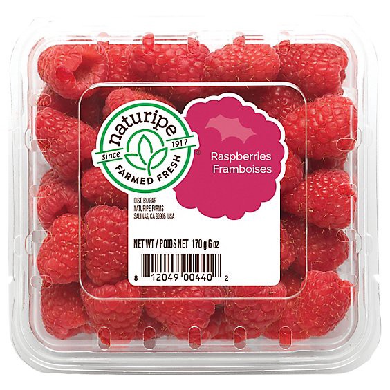 slide 1 of 1, Raspberries Prepacked - 6 Oz, 6 oz