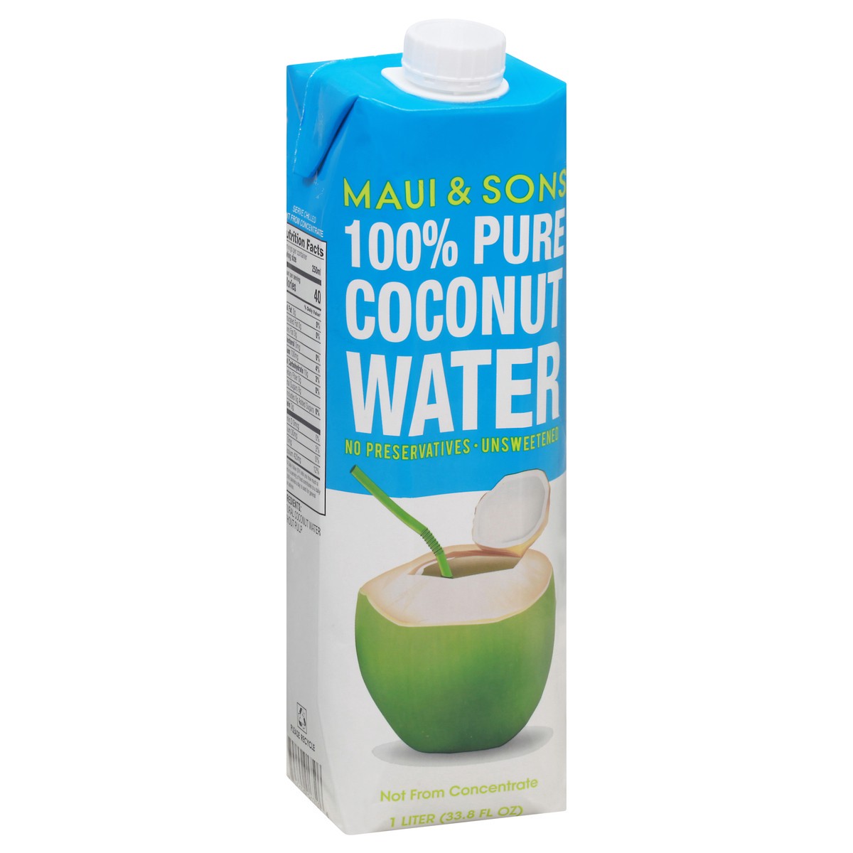 slide 4 of 13, Maui & Sons 100% Coconut Water - 1 l, 1 l