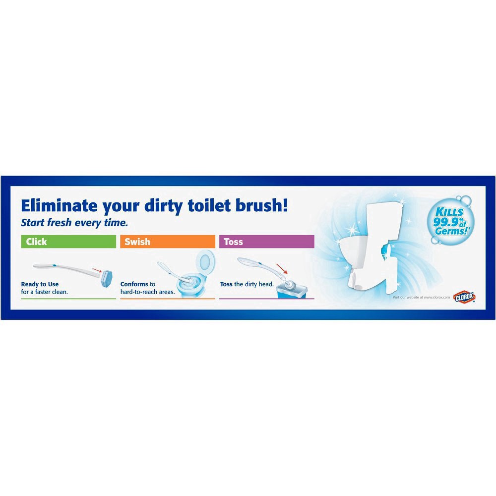 slide 112 of 176, Clorox Toilet Wand 3-in-1 Starter Toliet Cleaning Kit, 1 ct